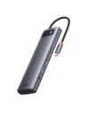 HUB Baseus Metal Gleam USB-C 12w1 HDMI / DP / USB Typ C / minijack 3.5mm / RJ45 / SD