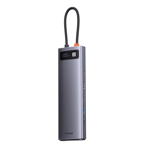 Kup HUB Baseus Metal Gleam USB-C 12w1 HDMI / DP / USB Tip C / minijack 3.5mm / RJ45 / SD - BSU3545 - {ean13} - Sklep Home Screen