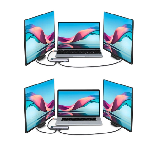 Kup HUB Baseus Metal Gleam USB-C 12w1 HDMI / DP / USB Tip C / minijack 3.5mm / RJ45 / SD - BSU3545 - {ean13} - Sklep Home Screen