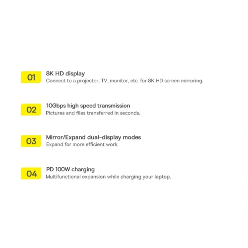 Kup HUB Baseus Metal Gleam USB-C 12w1 HDMI / DP / USB Tip C / minijack 3.5mm / RJ45 / SD - BSU3545 - {ean13} - Sklep Home Screen