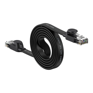 Cablul de rețea plat Baseus Speed Six RJ45 1000Mbps 1.5m negru