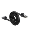 Płaski kabel sieciowy Baseus Speed Six RJ45 1000Mbps 1.5m czarny