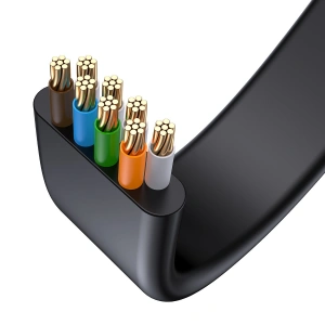 Lapka hálózati kábel Baseus Speed Six RJ45 1000Mbps 1.5m fekete