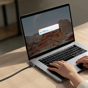 Ploché síťové kabel Baseus Speed Six RJ45 1000Mbps 1.5m černý