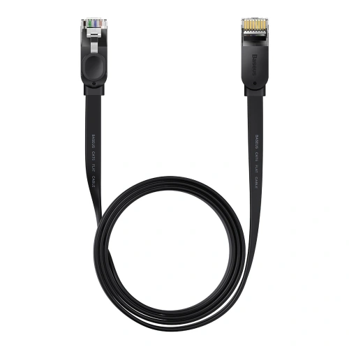 Kup Flaches Netzwerkkabel Baseus Speed Six RJ45 1000Mbps 1.5m schwarz - BSU3548 - {ean13} - Sklep Home Screen