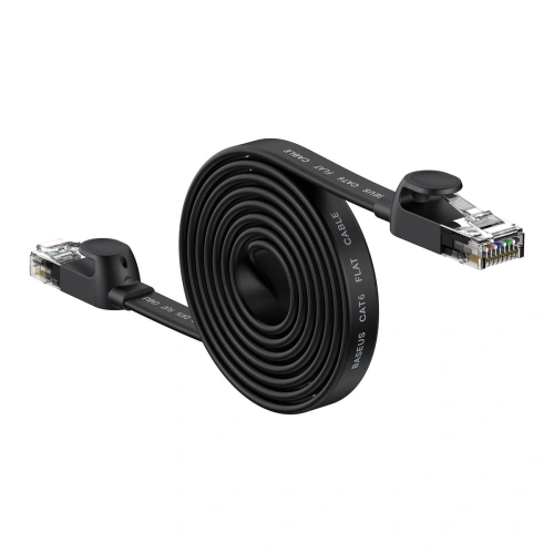Kup Cablul de rețea plat Baseus Speed Six RJ45 1000Mbps 2m negru - BSU3549 - {ean13} - Sklep Home Screen