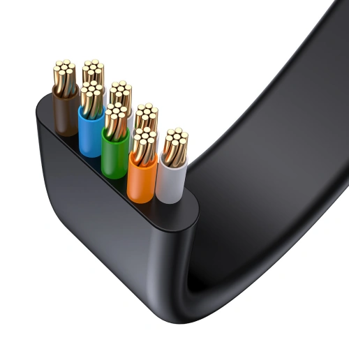 Buy Baseus Speed Six Flat Ethernet Cable RJ45 1000Mbps 2m black - BSU3549 - {ean13} - Home Screen Store Europe