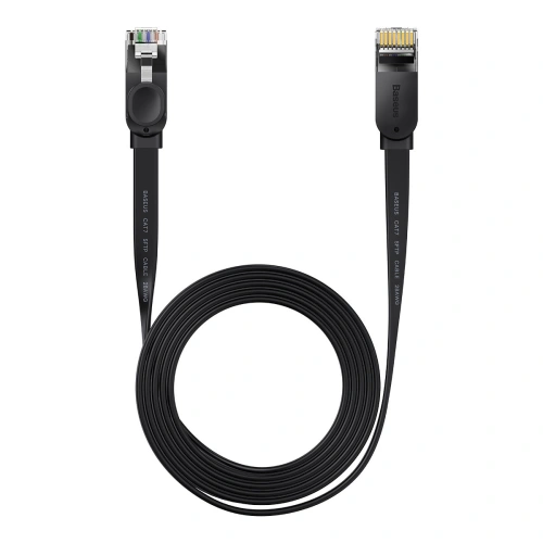 Kup Cablul de rețea plat Baseus Speed Six RJ45 1000Mbps 2m negru - BSU3549 - {ean13} - Sklep Home Screen