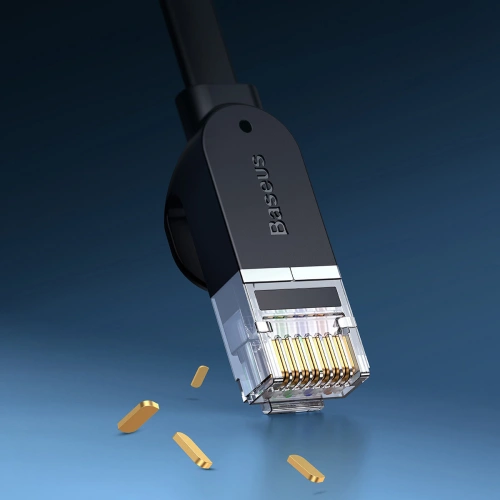 Kup Flachkabel Netzwerkkabel Baseus Speed Six RJ45 1000Mbps 2m schwarz - BSU3549 - {ean13} - Sklep Home Screen
