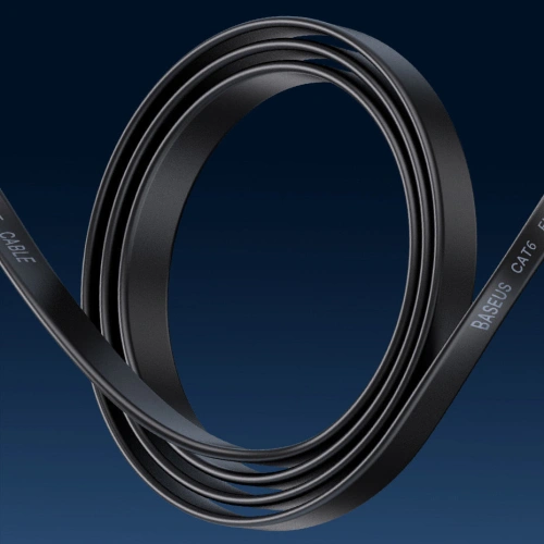 Buy Baseus Speed Six Flat Ethernet Cable RJ45 1000Mbps 2m black - BSU3549 - {ean13} - Home Screen Store Europe