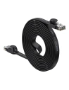 Płaski kabel sieciowy Baseus Speed Six RJ45 1000Mbps 10m czarny