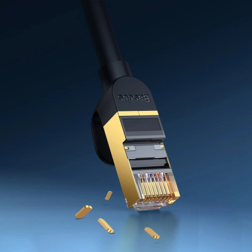 Kup Kabel sieciowy Baseus Speed Seven RJ45 10Gbps 1.5m czarny - BSU3552 - {ean13} - Sklep Home Screen