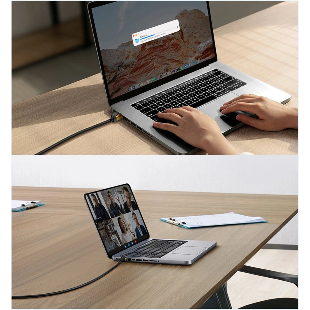 Kabel sieciowy Baseus Speed Seven RJ45 10Gbps 5m czarny