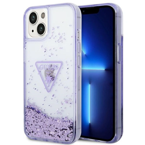 Kup Etui Guess GUHCP14MLFCTPU Apple iPhone 14 Plus / 15 Plus violet/hardcase Liquid Glitter Palm Collection - GUE2058 - {ean13} - Sklep Home Screen