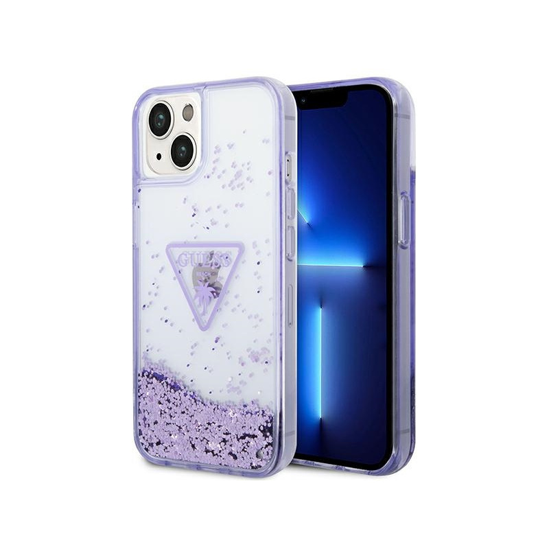 Kup Etui Guess GUHCP14MLFCTPU Apple iPhone 14 Plus fioletowy/purple hardcase Liquid Glitter Palm Collection - 3666339064693 - GUE2058 - Homescreen.pl