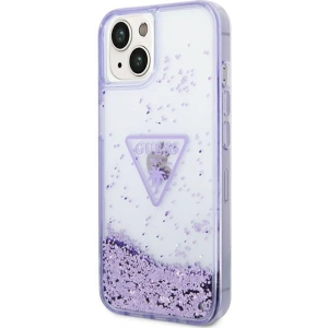 Etui Guess GUHCP14MLFCTPU Apple iPhone 14 Plus / 15 Plus fioletowy/purple hardcase Liquid Glitter Palm Collection