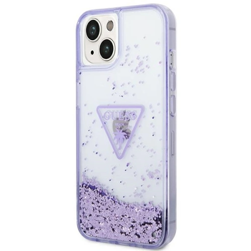 Kup Etui Guess GUHCP14MLFCTPU Apple iPhone 14 Plus / 15 Plus violet/hardcase Liquid Glitter Palm Collection - GUE2058 - {ean13} - Sklep Home Screen