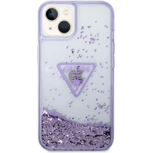 Etui Guess GUHCP14MLFCTPU Apple iPhone 14 Plus / 15 Plus fioletowy/purple hardcase Liquid Glitter Palm Collection
