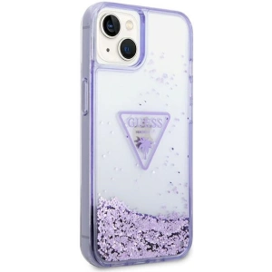 Etui Guess GUHCP14MLFCTPU Apple iPhone 14 Plus / 15 Plus fioletowy/purple hardcase Liquid Glitter Palm Collection