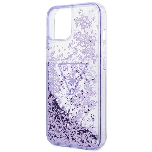 Buy Guess GUHCP14MLFCTPU Apple iPhone 14 Plus / 15 Plus purple hardcase Liquid Glitter Palm Collection - GUE2058 - {ean13} - Home Screen Store Europe
