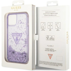 Etui Guess GUHCP14MLFCTPU Apple iPhone 14 Plus / 15 Plus fioletowy/purple hardcase Liquid Glitter Palm Collection