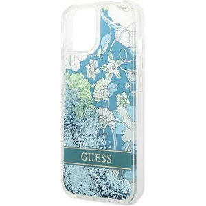 Etui Guess GUHCP14MLFLSN Apple iPhone 14 Plus / 15 Plus zielony/green hardcase Flower Liquid Glitter