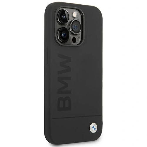 Kup Etui BMW BMHMP14LSLBLBK Apple iPhone 14 Pro negru/black hardcase Silicone Signature Logo Magsafe - BMW300 - {ean13} - Sklep Home Screen