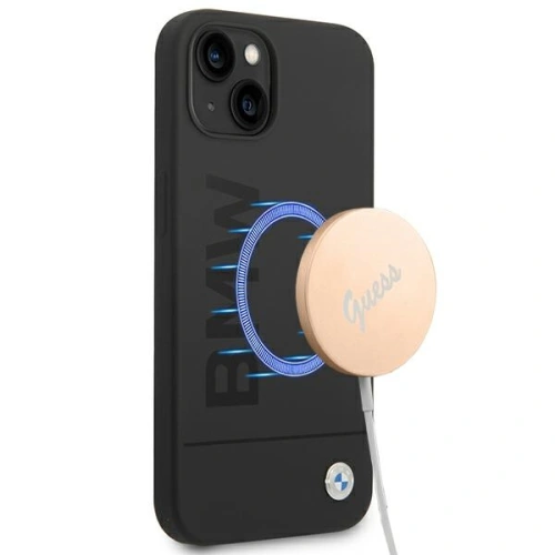 Kup Etui BMW BMHMP14MSLBLBK Apple iPhone 14 Plus / 15 Plus fekete hardcase Szilikon Signature Logo Magsafe - BMW301 - {ean13} - Sklep Home Screen