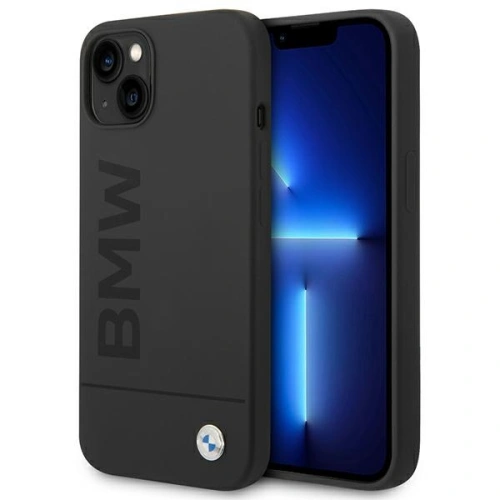 Kup Etui BMW BMHMP14MSLBLBK Apple iPhone 14 Plus / 15 Plus negru/black hardcase Silicone Signature Logo Magsafe - BMW301 - {ean13} - Sklep Home Screen