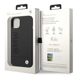 Etui BMW BMHMP14MSLBLBK Apple iPhone 14 Plus / 15 Plus czarny/black hardcase Silicone Signature Logo Magsafe