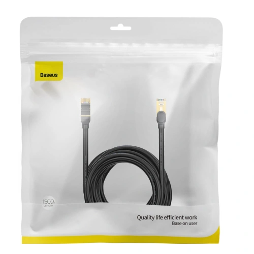 Kup Netzwerkkabel Baseus Speed Seven RJ45 10Gbps 15m schwarz - BSU3557 - {ean13} - Sklep Home Screen