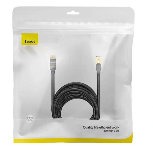 Kup Cablul de rețea Baseus Speed Seven RJ45 10Gbps 30m negru - BSU3559 - {ean13} - Sklep Home Screen