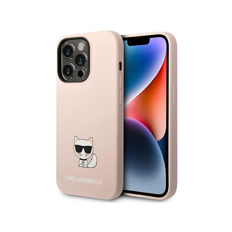 Kup Etui Karl Lagerfeld KLHCP14LSLCTPI Apple iPhone 14 Pro hardcase jasnoróżowy/light pink Silicone Choupette Body - 3666339076658 - KLD1073 - Homescreen.pl