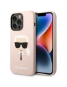 Kup Etui Karl Lagerfeld KLHCP14LSLKHLP Apple iPhone 14 Pro hardcase różowy/pink Silicone Karl`s Head - KLD1074 - {ean13} - Sklep Home Screen