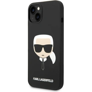 Etui Karl Lagerfeld KLHCP14MSLKHBK Apple iPhone 14 Plus / 15 Plus hardcase czarny/black Silicone Karl`s Head