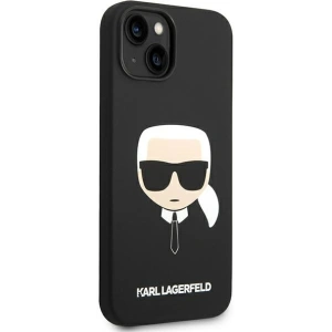 Etui Karl Lagerfeld KLHCP14MSLKHBK Apple iPhone 14 Plus / 15 Plus hardcase czarny/black Silicone Karl`s Head