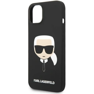 Etui Karl Lagerfeld KLHCP14MSLKHBK Apple iPhone 14 Plus / 15 Plus hardcase czarny/black Silicone Karl`s Head