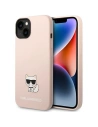 Etui Karl Lagerfeld KLHCP14SSLCTPI Apple iPhone 14 keménytok világosrózsaszín/Szilikon Choupette Body