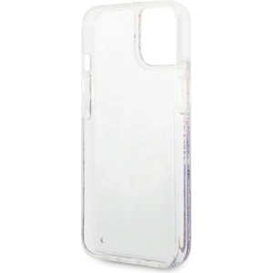 Etui Guess GUHCP14MLFLSU Apple iPhone 14 Plus / 15 Plus fioletowy/purple hardcase Flower Liquid Glitter