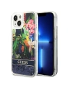 Kup Etui Guess GUHCP14SLFLSB Apple iPhone 14 kék/blue hardcase Flower Liquid Glitter - GUE2062 - {ean13} - Sklep Home Screen
