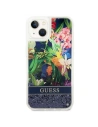 Kup Etui Guess GUHCP14SLFLSB Apple iPhone 14 kék/blue hardcase Flower Liquid Glitter - GUE2062 - {ean13} - Sklep Home Screen