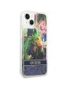 Kup Etui Guess GUHCP14SLFLSB Apple iPhone 14 kék/blue hardcase Flower Liquid Glitter - GUE2062 - {ean13} - Sklep Home Screen