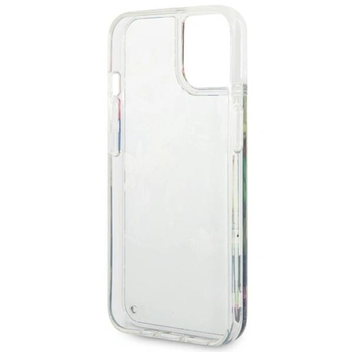Kup Etui Guess GUHCP14SLFLSB Apple iPhone 14 kék/blue hardcase Flower Liquid Glitter - GUE2062 - {ean13} - Sklep Home Screen