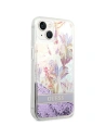 Kup Etui Guess GUHCP14SLFLSU Apple iPhone 14 violet/hardcase cu flori Glitter lichid - GUE2064 - {ean13} - Sklep Home Screen