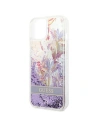 Kup Etui Guess GUHCP14SLFLSU Apple iPhone 14 violet/hardcase cu flori Glitter lichid - GUE2064 - {ean13} - Sklep Home Screen