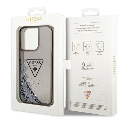 Kup Etui Guess GUHCP14XLFCTPK Apple iPhone 14 Pro Max černý/black hardcase Liquid Glitter Palm Collection - GUE2065 - {ean13} - Sklep Home Screen