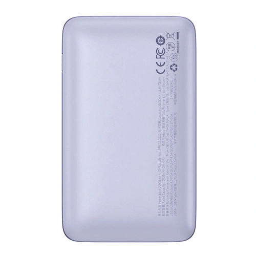 Kup Powerbank Baseus Bipow Pro 20000mAh 22.5W + cablu USB-A - USB-C 3A 0.3m violet - BSU3562 - {ean13} - Sklep Home Screen