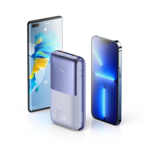 Kup Powerbank Baseus Bipow Pro 20000mAh 22.5W + cablu USB-A - USB-C 3A 0.3m violet - BSU3562 - {ean13} - Sklep Home Screen