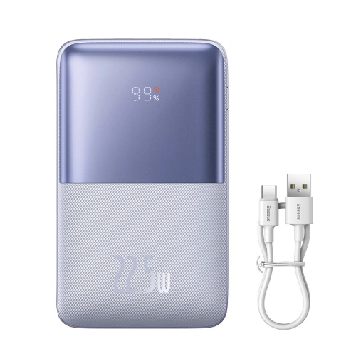 Kup Powerbank Baseus Bipow Pro 20000mAh 22.5W + kabel USB-A - USB-C 3A 0.3m fioletowy - BSU3562 - {ean13} - Sklep Home Screen