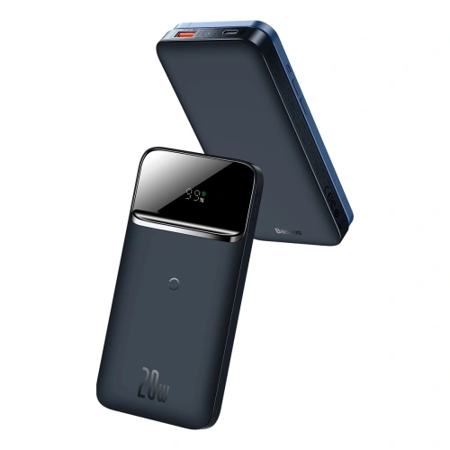 Kup Powerbank Baseus Magnetic 10000mAh 20W Overseas Edition + cablu USB-A - USB-C albastru închis - BSU3563 - {ean13} - Sklep Home Screen